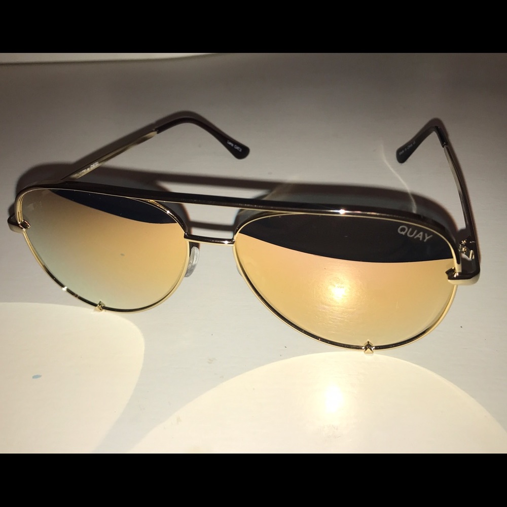 Quay Australia X Desi High Key Gold Sunglasses