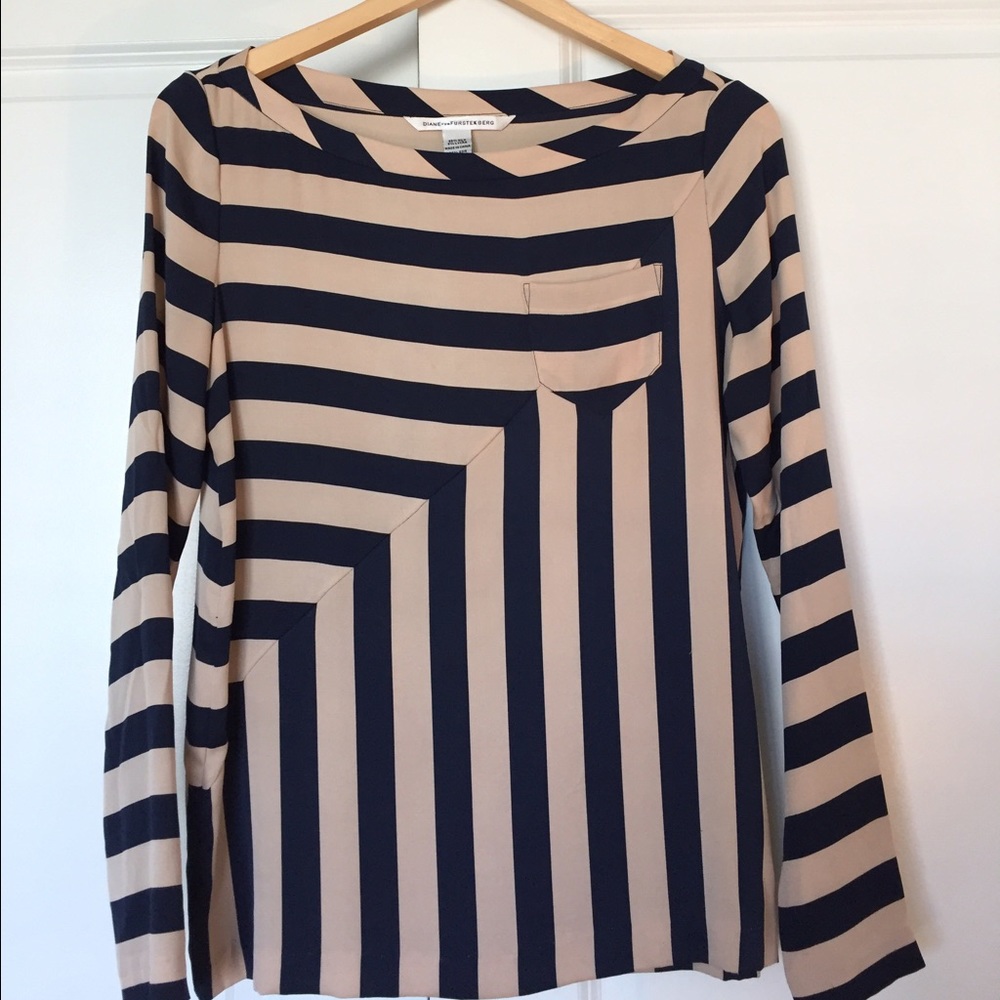 DVF blouse size 2