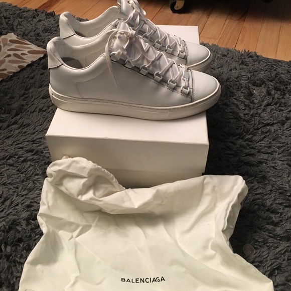 balenciaga low white