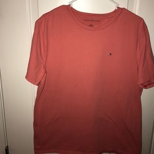 Tommy Hilfiger coral t shirt, men's size L.
