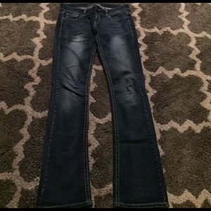 Dark denim jeans