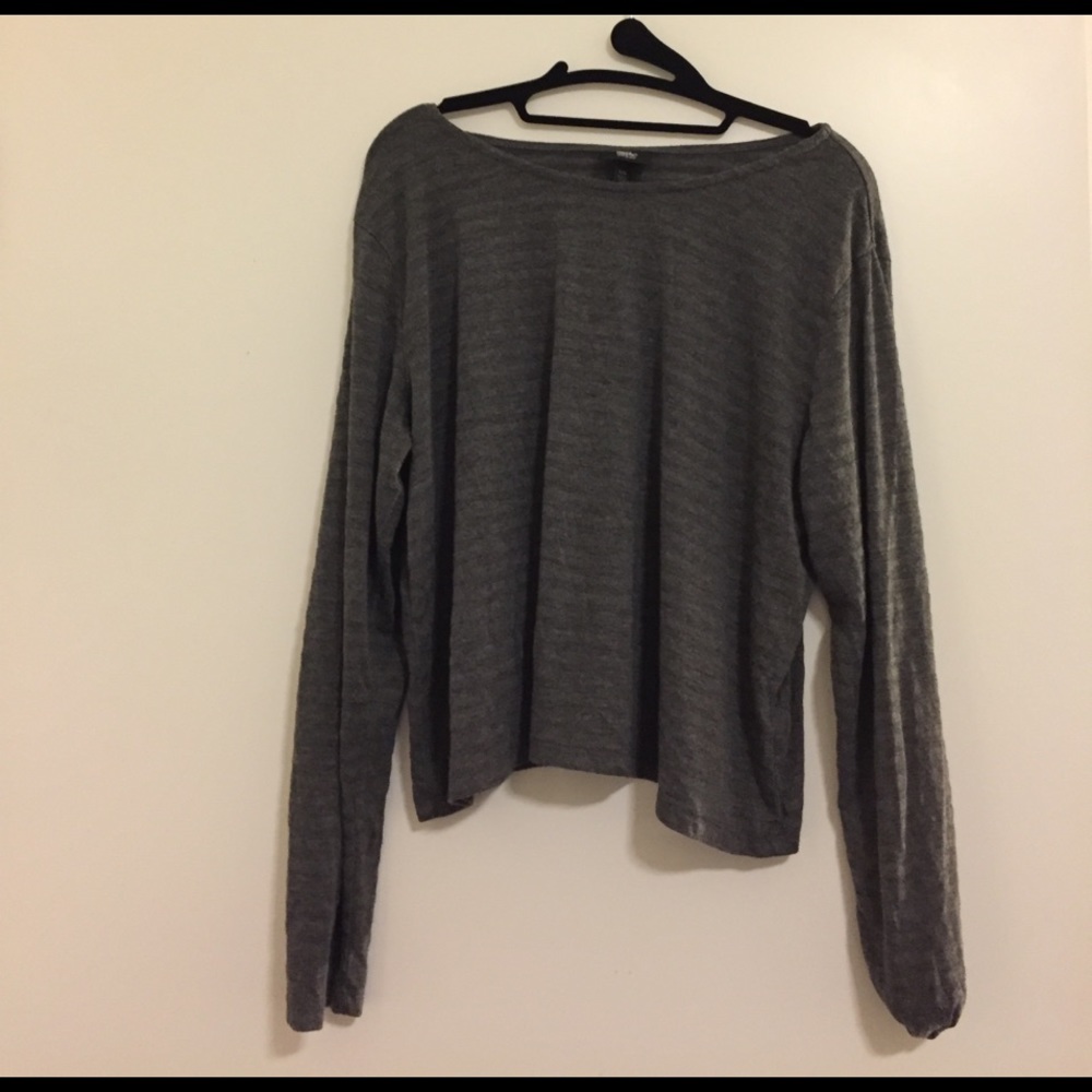 Mossimo Sheer Long Sleeve Crop Top size XL