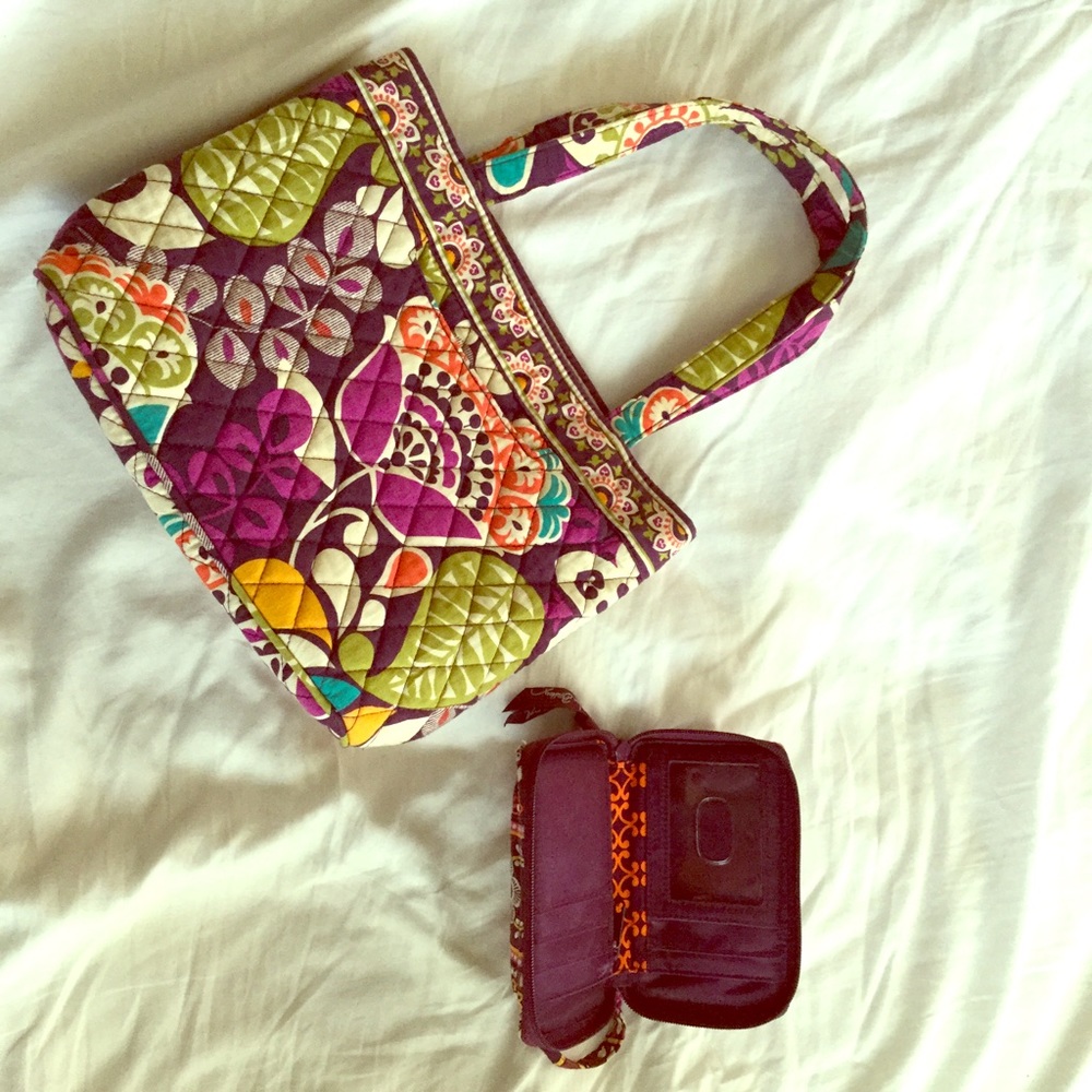 Vera Bradley Handbag & Carry All Wristlet