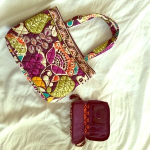 Vera Bradley Handbag & Carry All Wristlet