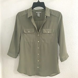 Pastel Green Chiffon Blouse