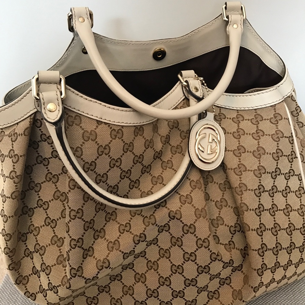 Authentic Gucci Sukey Canvas Tote