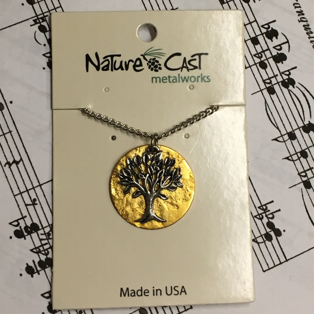 NEW Gold and Silver Tree Necklace