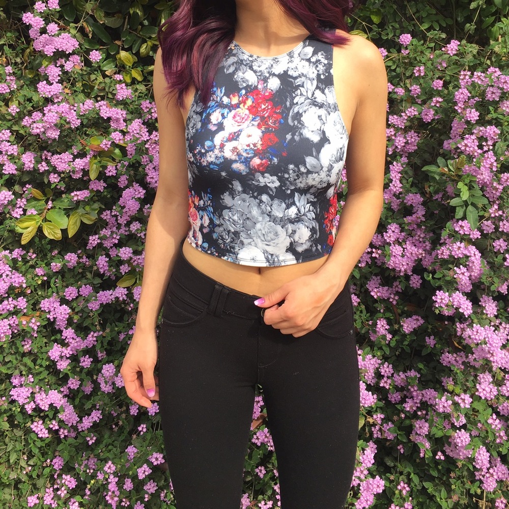 Abercrombie Rebecca Neoprene Crop Top