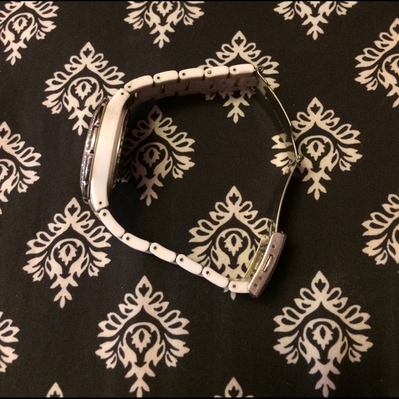 White Rhinestone Guess Watch - Picture 4 of 5