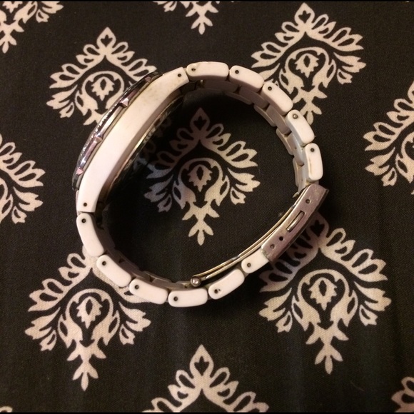 White Rhinestone Guess Watch - Picture 5 of 5