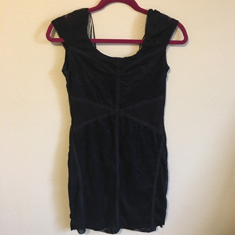 Black lace dress