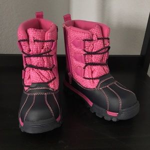 Cute Pink kids Snow boots