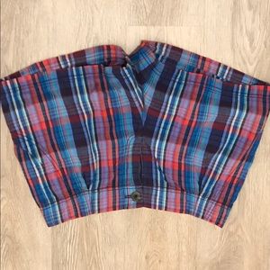 Madewell plaid madras shorts