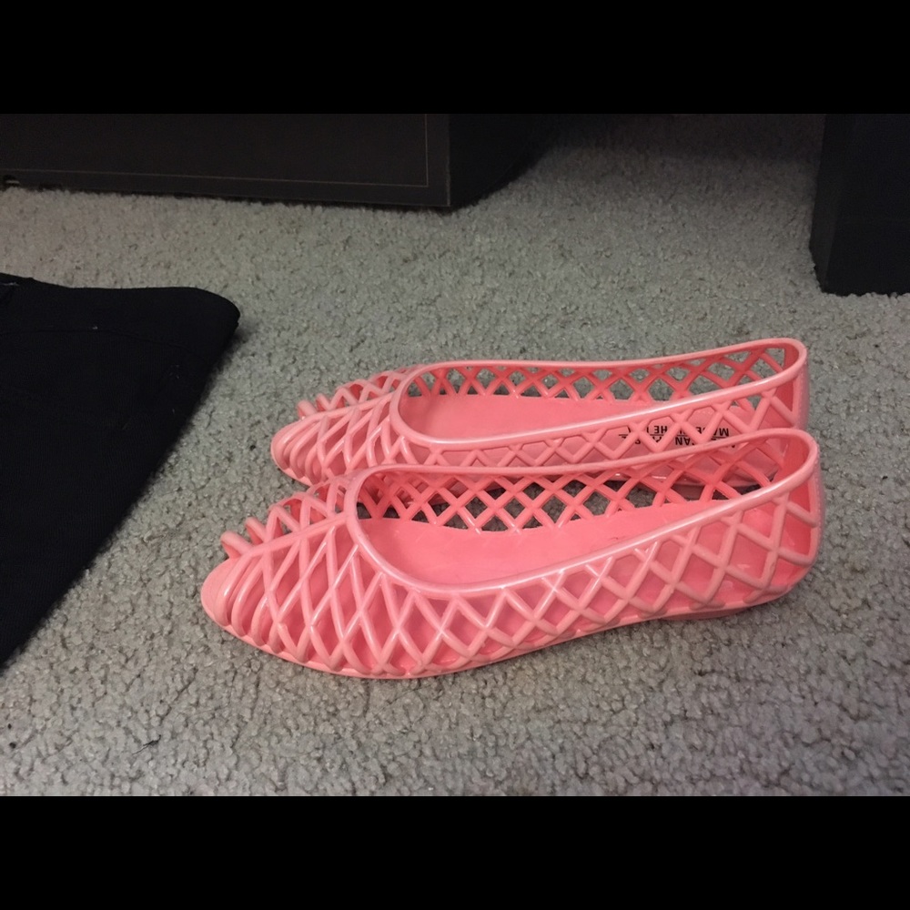 American apparel jelly flat sandals