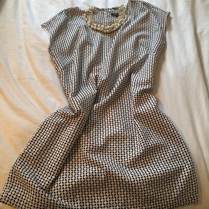 Classy Black and White patterned dress