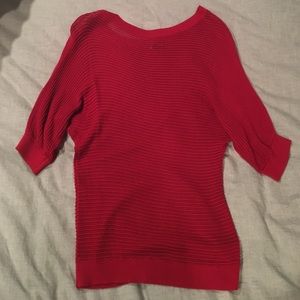 Express red cable knit sweater