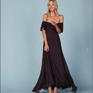 REFORMATION florentina dress, blackberry