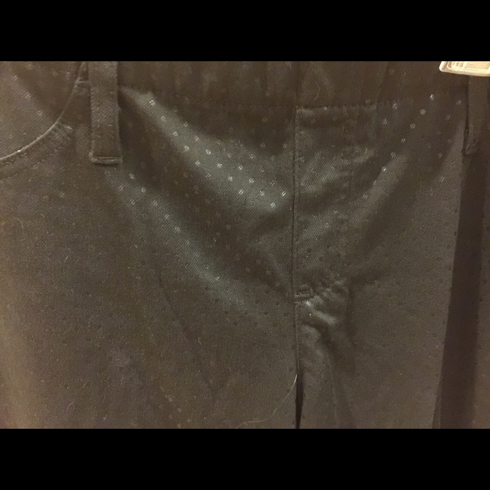 Black blingy polka dot high waisted jeggings
