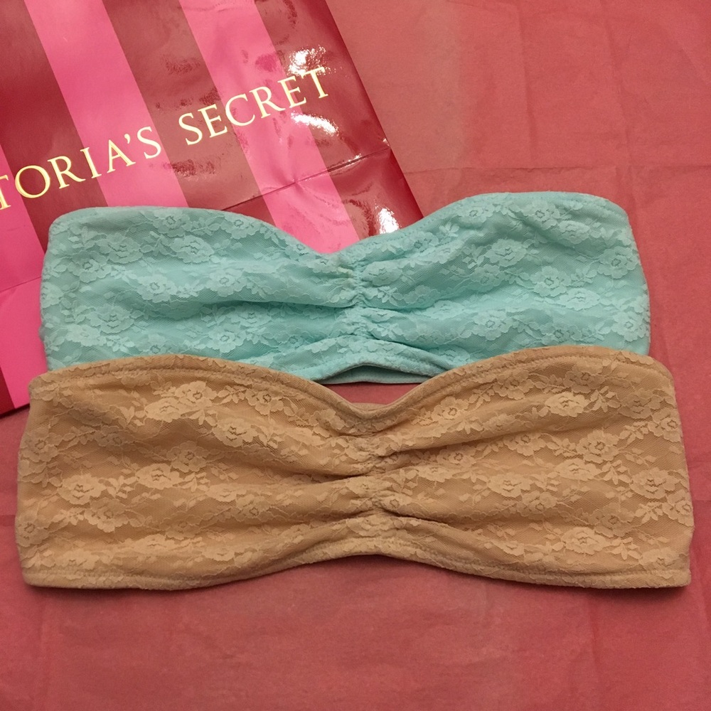 VS PINK LACE BANDEAUS