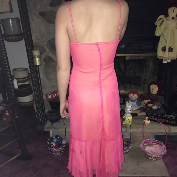 High-low, coral dress - Picture 2 of 2