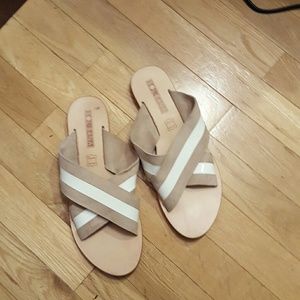 Madewell Sol sana leather slide sandals