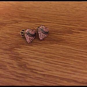 Juicy couture heart stud earrings