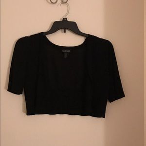 Lane Bryant black shrug