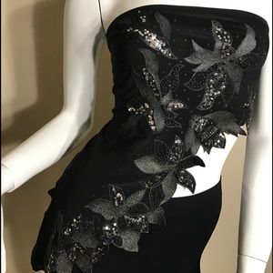 Sexy Black & Silver Top
