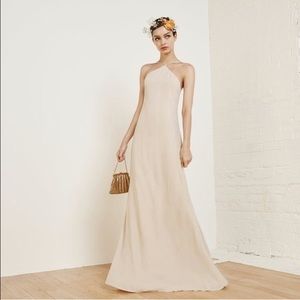 Reformation Fleur dress champagne. Brand new