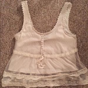 F21 Lace Crop Top