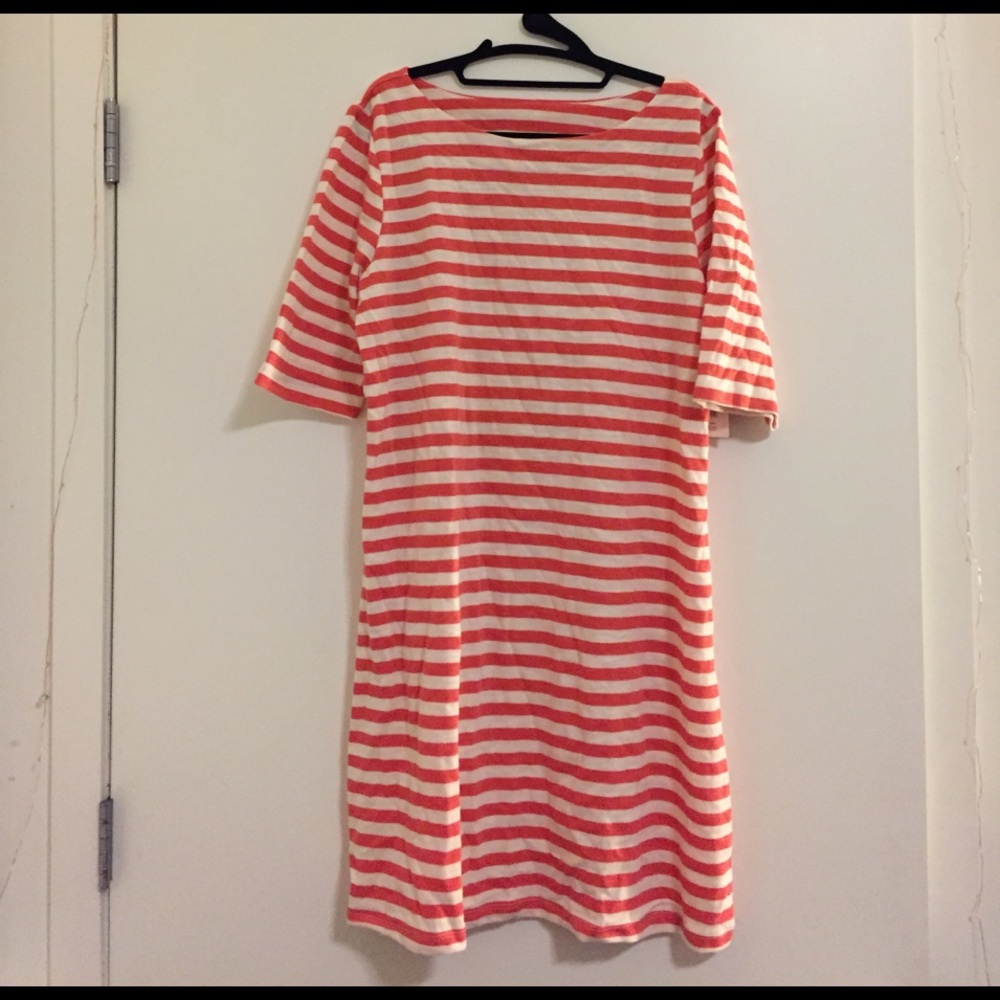 Faded Glory Stripped Elbow Sleeve Dress size XL