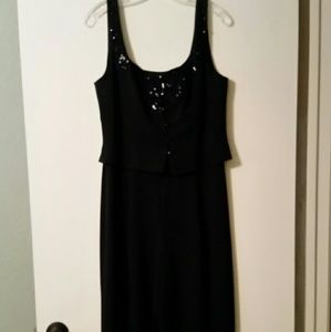 Beautiful,  black  sequined jumpsuit