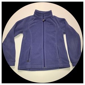 Columbia purple fleece sweater in size M (10-12)