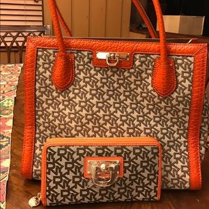 New DKNY Satchel and Wallet