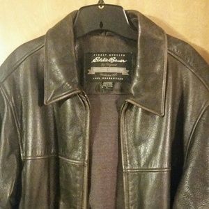 Eddie Bauer leather bomber jacket