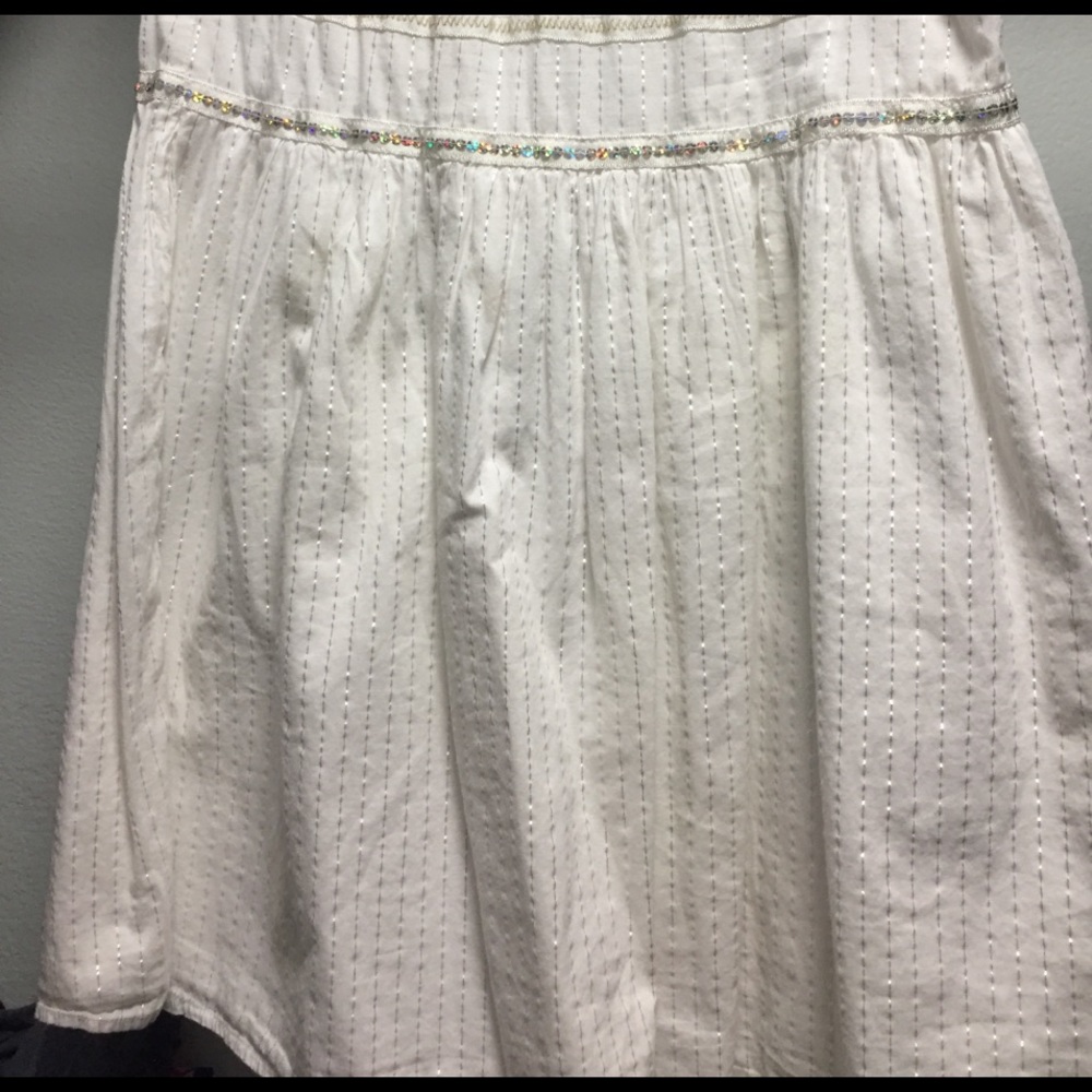 White sparkly skirt