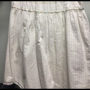 White sparkly skirt
