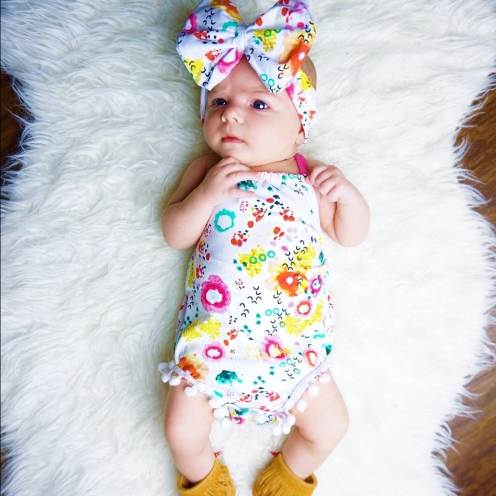 Color splash mini romper