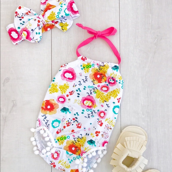 Color splash mini romper - Picture 2 of 2