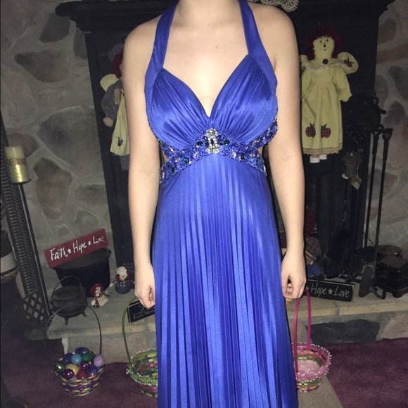 Royal blue, long prom dress - Picture 1 of 2