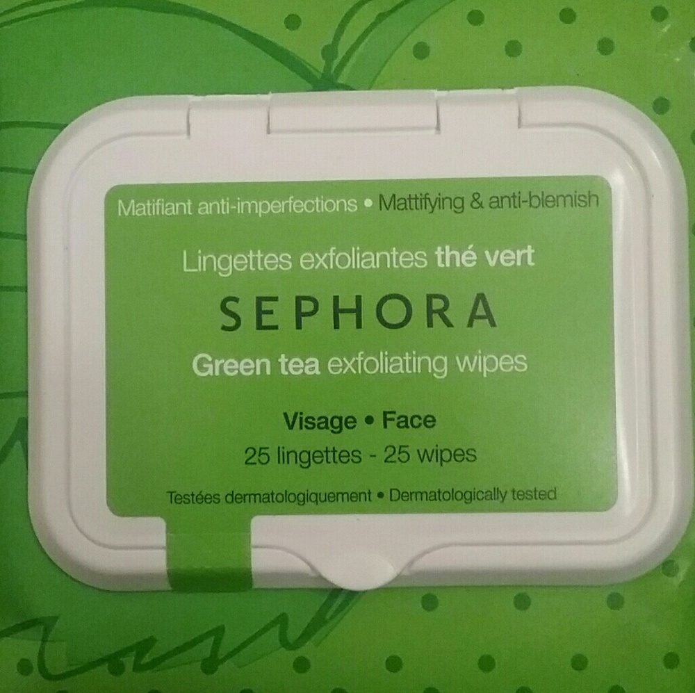 Sephora Green Tea Exfoliating Wipes