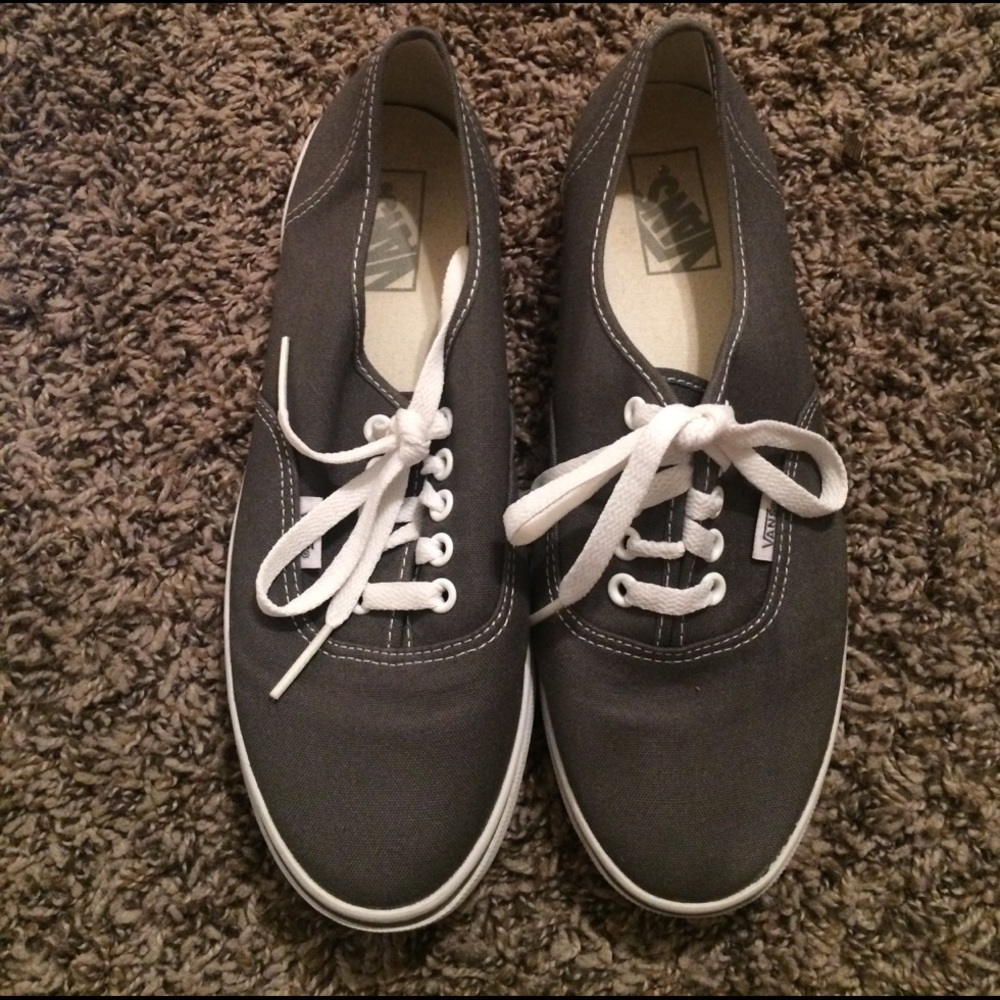Dark Grey Vans Authentic Lo Pro