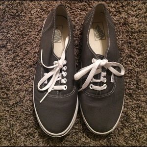 Dark Grey Vans Authentic Lo Pro