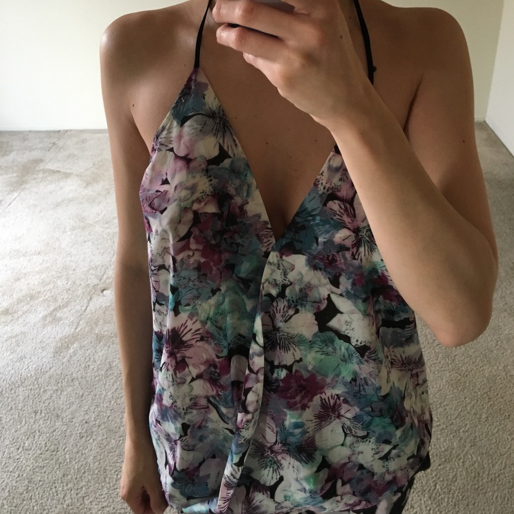 Sheer multicolor top