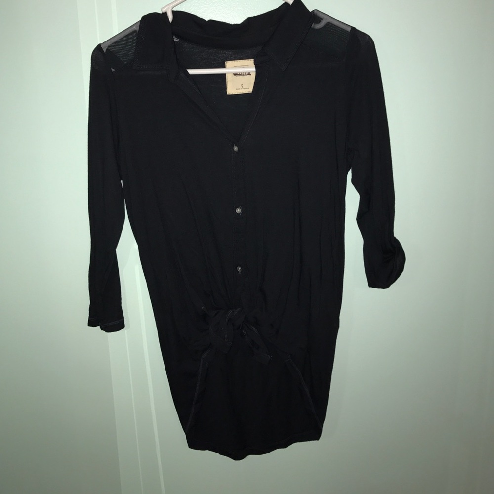 Hollister high-low  quarter sleeve shirt