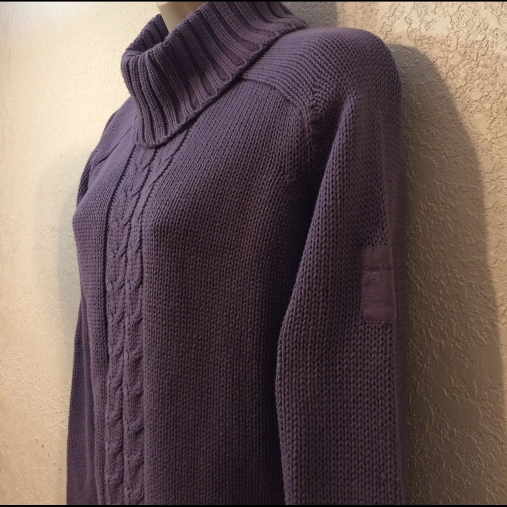 Calvin Klein Jeans Cowl Neck chunky knit sweater S