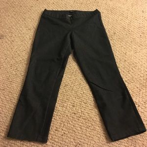 Crop black dress pant