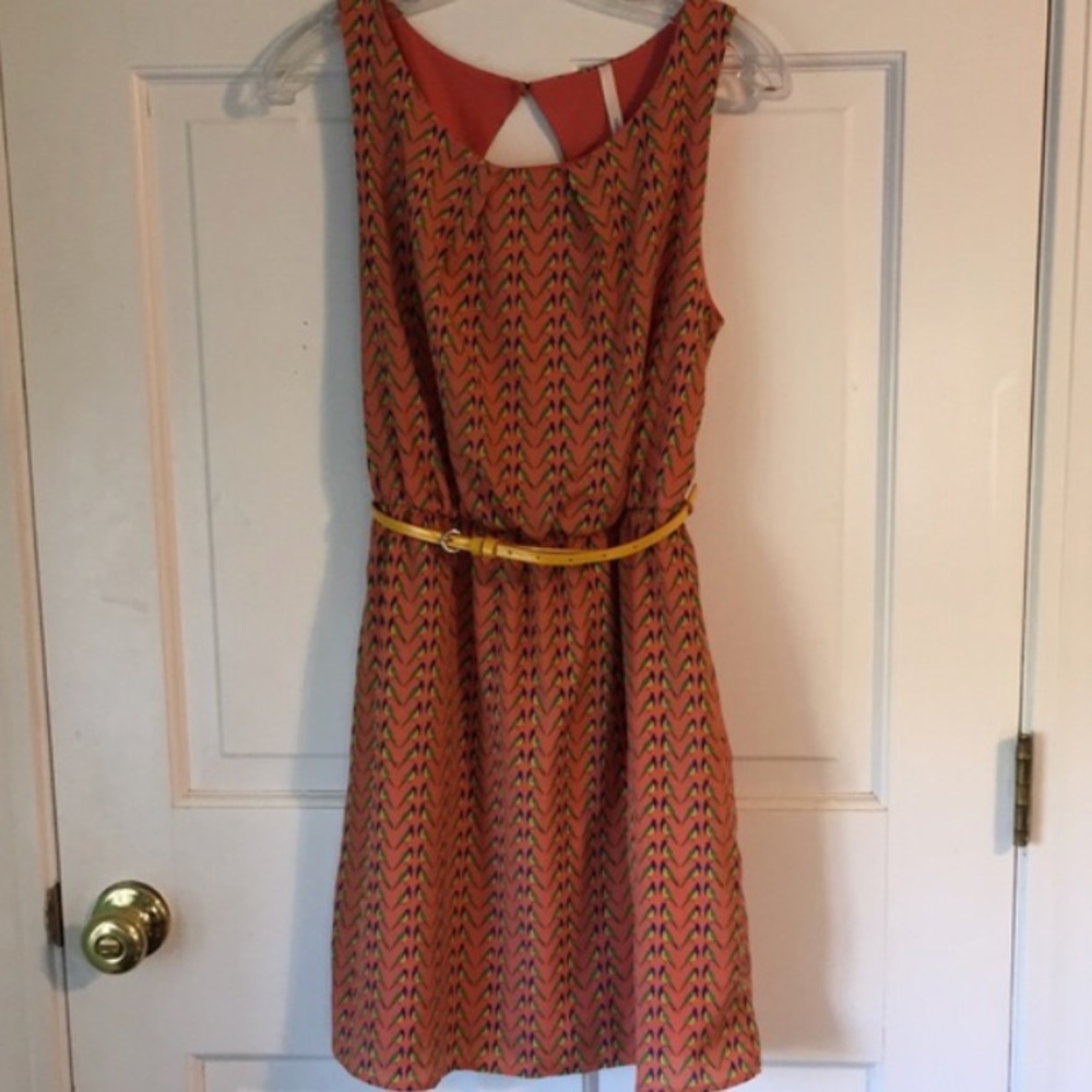 ModCloth orange bird dress