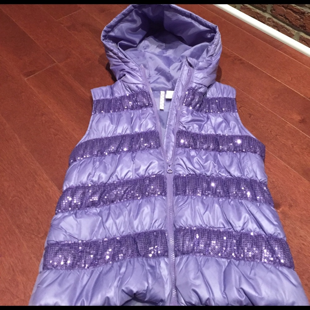 Purple Sequined Vest (Girls XL)