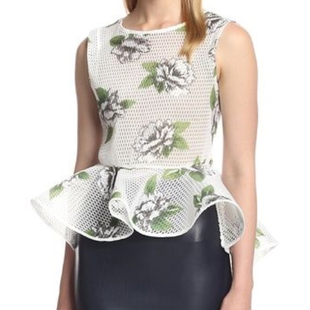 Floral Peplum Top